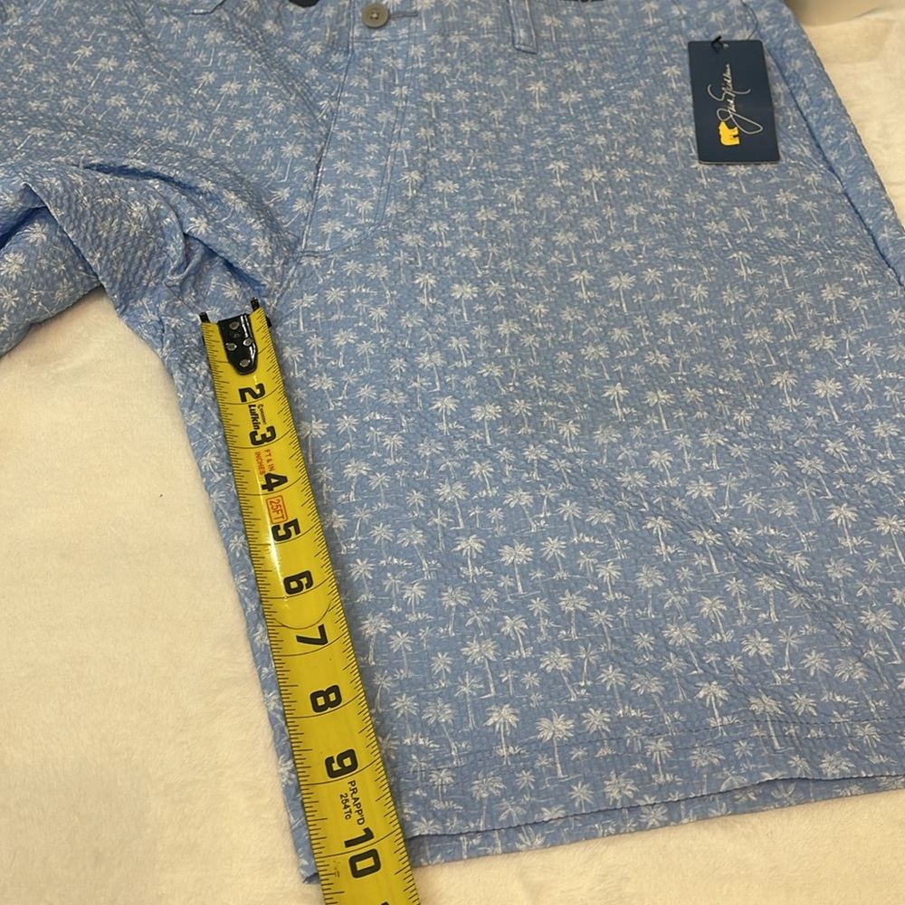 JACK NICKLAUS MENS SIZE 36 Blue Palm Tree Print Shorts - Picture 2 of 8